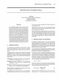 Belief Revision in Probability Theory , n). An+! [mn+d from a set , n).