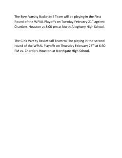 The Boys Varsity Basketball Team will be playing in the First Round