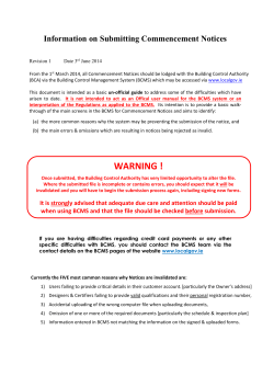 BCMS Guidance Document
