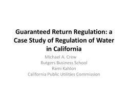Guaranteed Return Regulation: a Case Study of Regulation