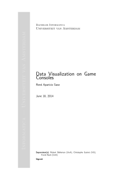 Data Visualization on Game Consoles Informatica