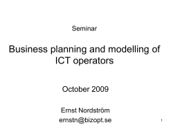 Business planning