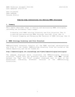NEMO Technical Document #3