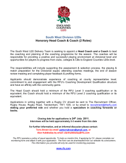 Rugby Development Officer