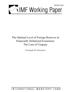 The Optimal Level of Foreign Reserves in Financially