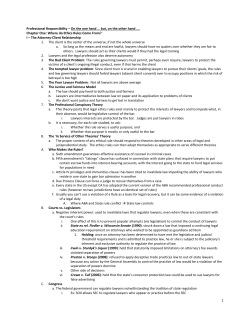 Professional Responsibility