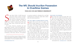 The NFL Should Auction Possession in Overtime