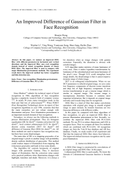 An Improved Difference of Gaussian Filter in