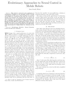 Evolutionary Approaches to Neural Control in Mobile Robots