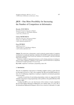 jBOI &ndash; One More Possibility for Increasing the Number of