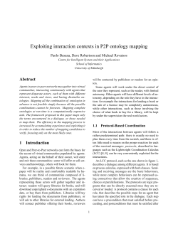 Exploiting interaction contexts in P2P ontology mapping