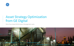 APM Asset Strategy Optimization from GE Digital Brochure