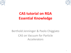 RGA tutorial-theory