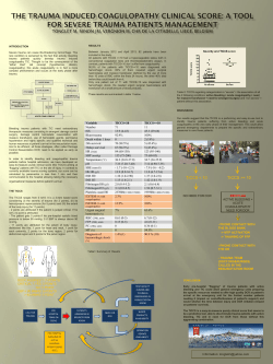 THE TRAUMA INDUCED COAGULOPATHY CLINICAL SCORE: A