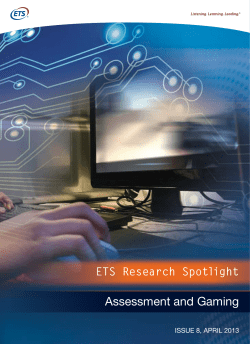 ETS Research Spotlight: Assessment and Gaming