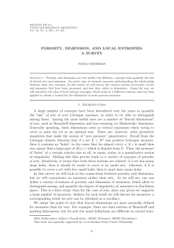 POROSITY, DIMENSION, AND LOCAL ENTROPIES