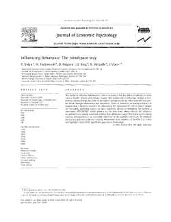 Journal of Economic Psychology