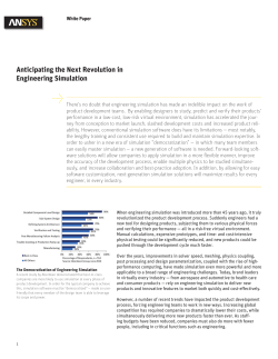 Anticipating the Next Revolution in Engineering Simulation