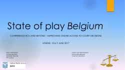 Belgium - BO-ECLI