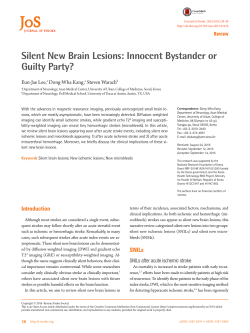 Silent New Brain Lesions