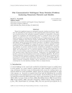 The Communicative Multiagent Team Decision Problem: Analyzing