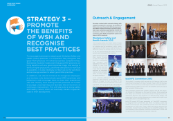 strategy 3 &ndash; promote the benefits of wsh and recognise best practices
