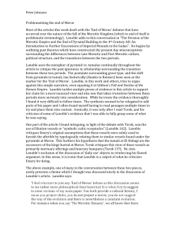 Lenoble Response Paper