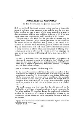 probabilities and proof