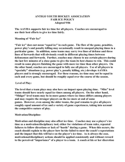 ANTIGO YOUTH HOCKEY ASSOCIATION FAIR ICE POLICY