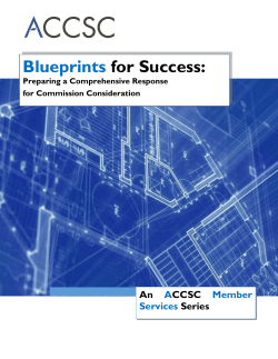 Preparing a Comprehensive Response for Commission Consideration