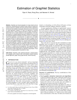Estimation of Graphlet Statistics