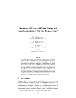 Extensions of Expected Utility Theory and Some Limitations of