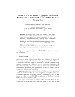 Boneh et al`s k-Element Aggregate Extraction Assumption Is