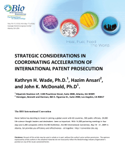 STRATEGIC CONSIDERATIONS IN COORDINATING