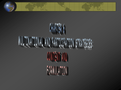 STRATEGIES FOR INTERNATIONAL MARKETS: CONTENT AND