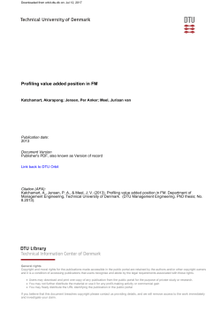 Profiling value added position in FM