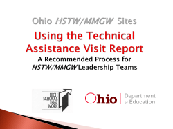 TAV Report - High Schools That Work Ohio