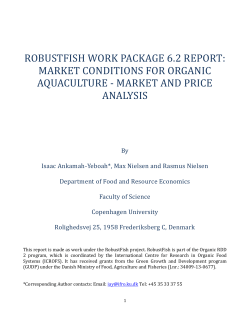 price premium of organic salmon in danish retail sale