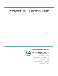 Consumer Behavior in the Gaming Industry