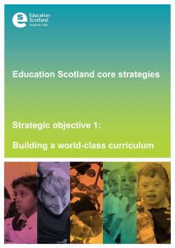 PDF file: Strategic Objective 1 - Education Scotland