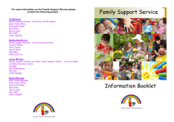Family Support Service Information Booklet