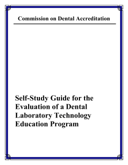 Dental Laboratory Techology Self Study Guide