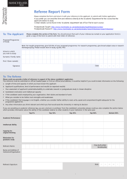 Referee Report Form