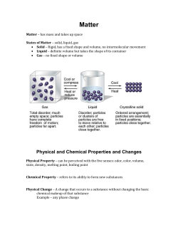 Matter - Nutley Public Schools