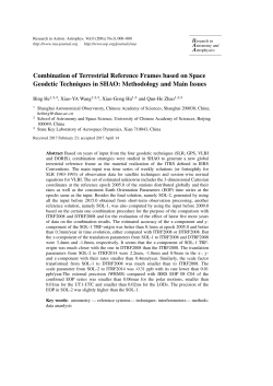 Combination of Terrestrial Reference Frames based on Space