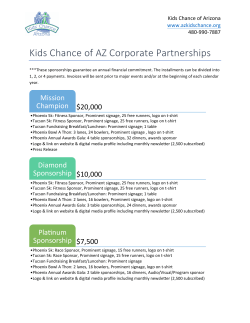 2017 Kids Chance of AZ Corporate Partnerships