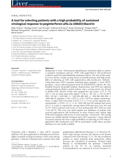 A tool for selecting patients with a high probability of sustained