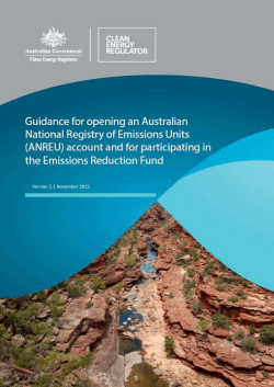 Guidance for opening an ANREU account and for participating in the