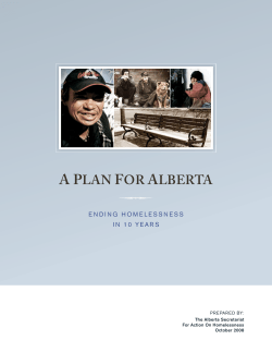 A PlAn For AlbertA - Alberta Human Services