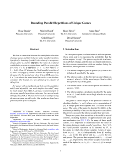 Rounding Parallel Repetitions of Unique Games